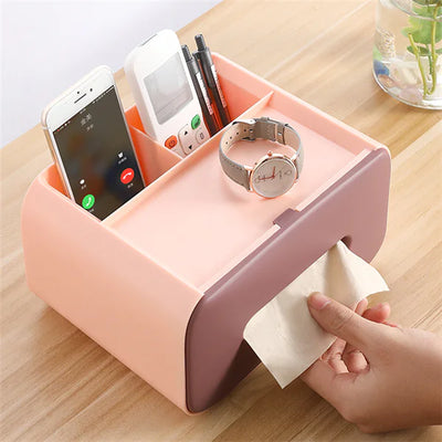 Creative Tissue Box and Remote Control Organizer