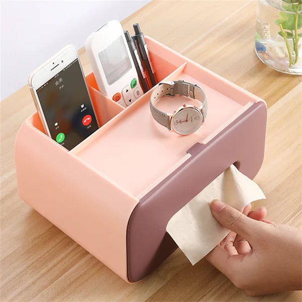 Creative Tissue Box and Remote Control Organizer