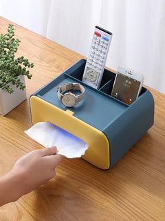Creative Tissue Box and Remote Control Organizer