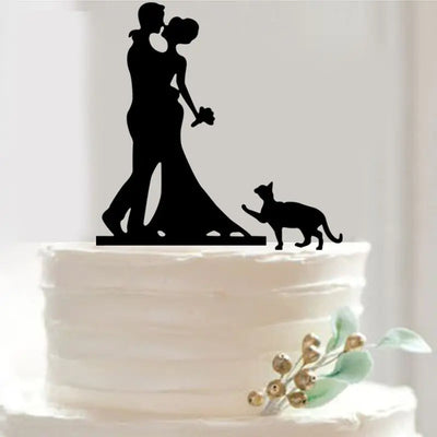 Bride and Groom Cake Toppers Wedding Decoration